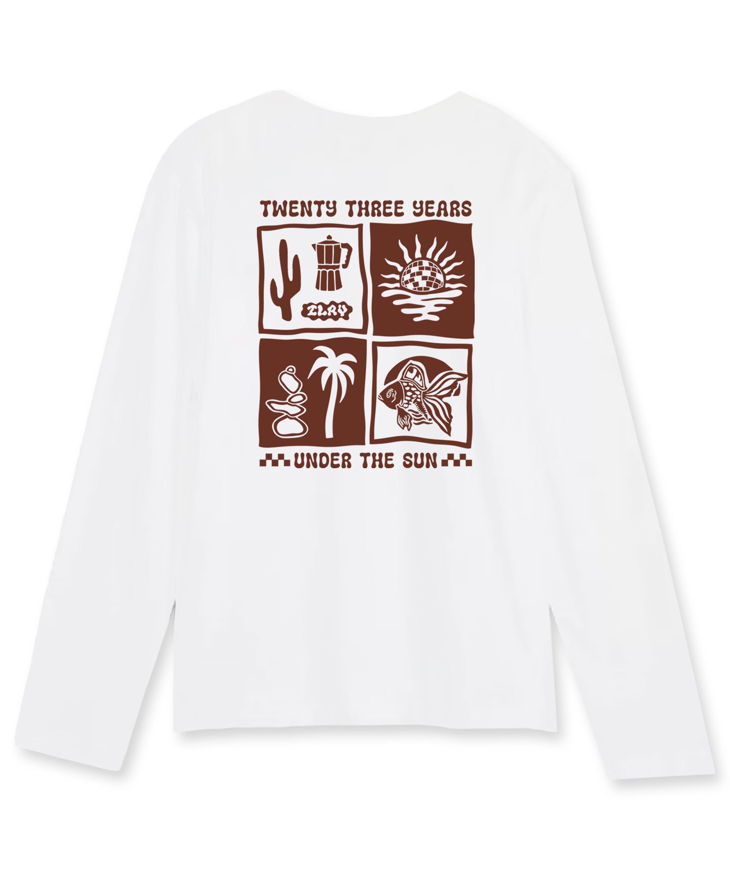 Ilay Long Sleeve White Tee